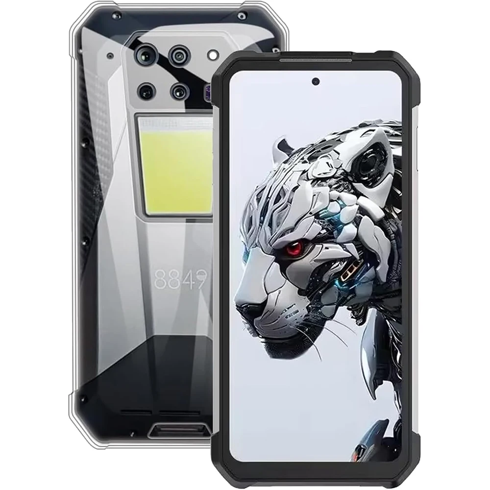 Premium Tempered Glass & Clear Shockproof TPU Case Cover
