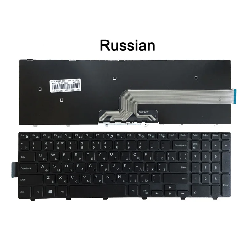 Teclado para Dell Inspiron 15 3541 3542 3543 5542 3550 5545 5547 3551 3552 3559 3565 3567 5566 5748 Novo - Imagem 4