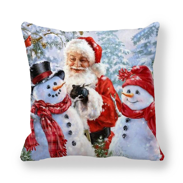 Cushion Cover Merry Christmas Decorations For Home Christmas Ornaments 2021 Navidad Xmas Noel New Year Gifts 2022