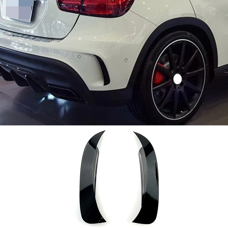 

Спойлер для заднего бампера автомобиля, двусторонняя декоративная накладка для Mercedes-Benz GLA X156 GLA45 AMG 2013-2018, автостайлинг