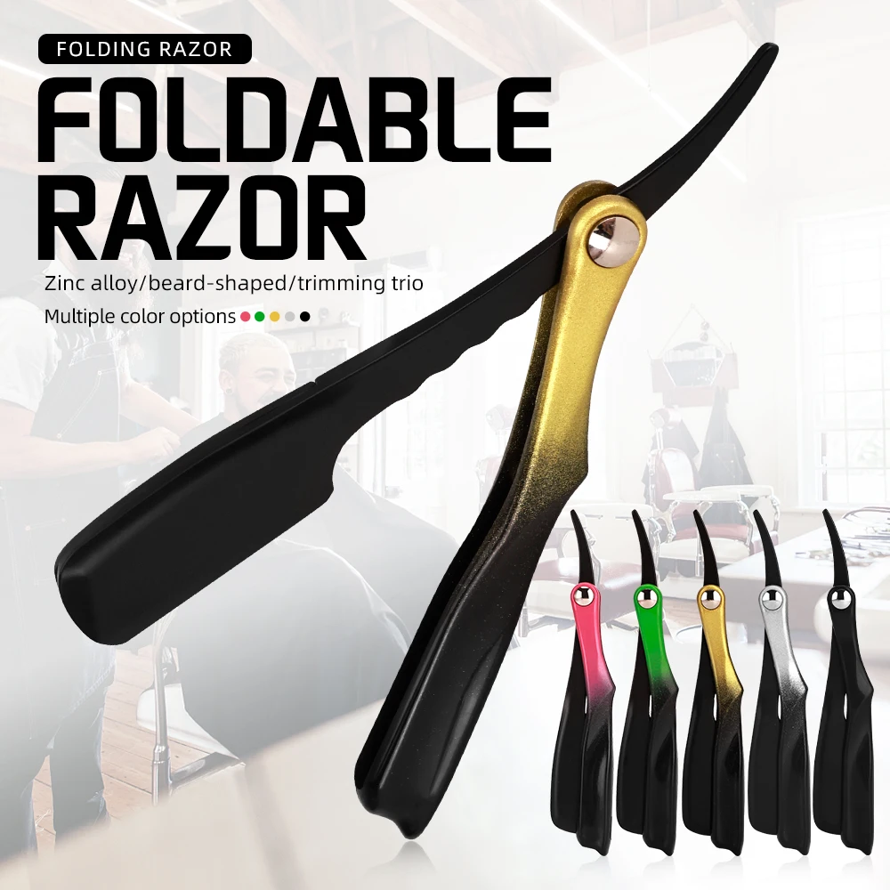 Rasoio Manuale con Testina Magnetica, Regolabarba, Epilatore Facciale, Kit Professionale per Barbiere, Durevole per Rasatura con Lame a Piuma - immagine 3