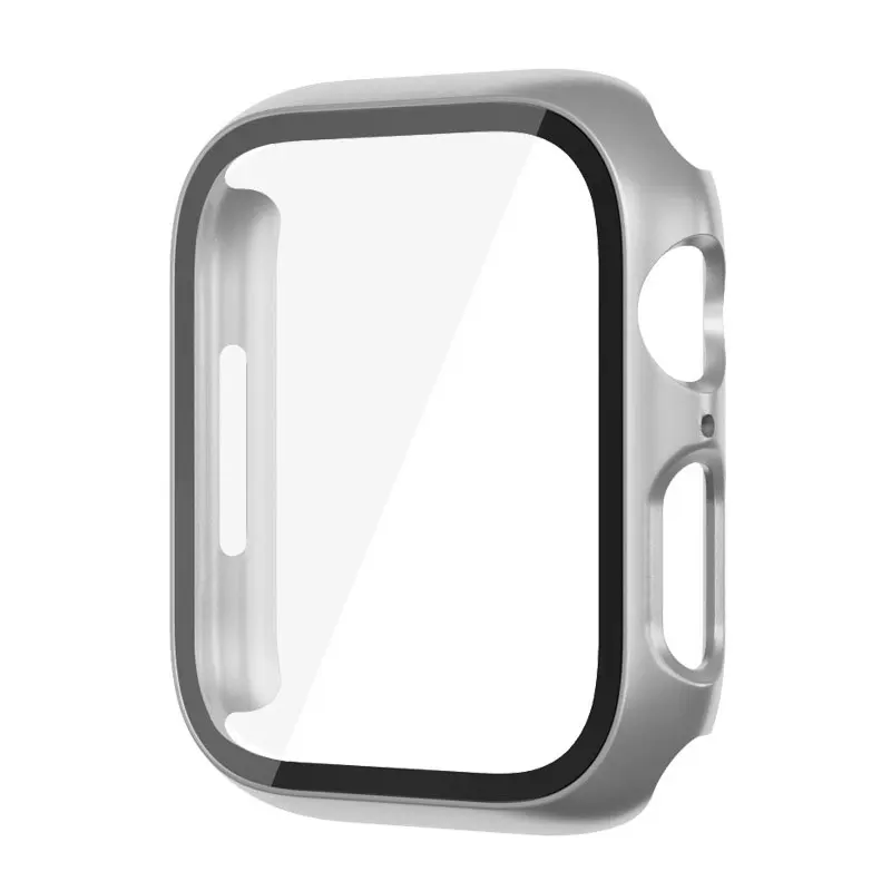 Durable Glass Case for Apple Watch - PC Screen Protector Cover and Accessories