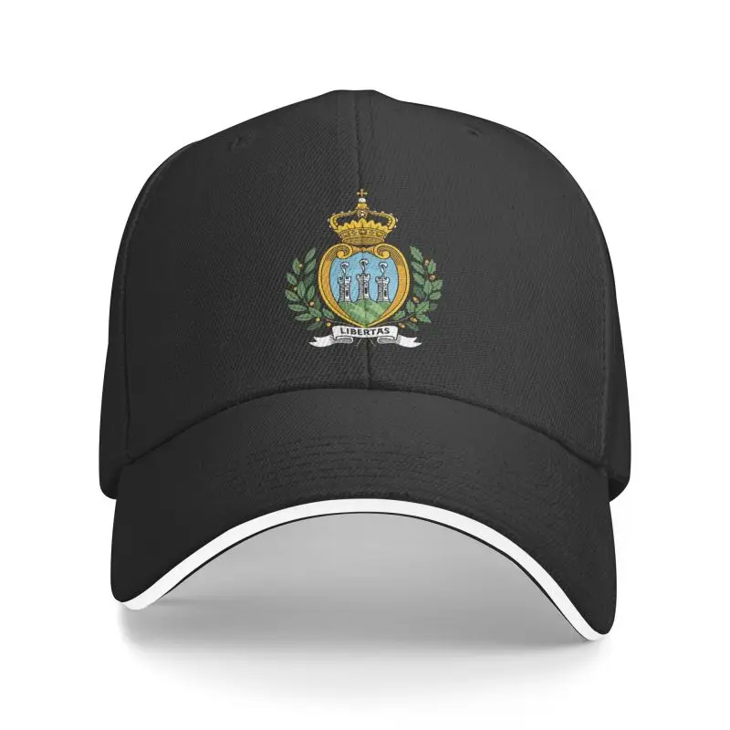 

Punk Coat Of Arms Of San Marino Baseball Cap Men Women Adjustable Dad Hat Sun Protection