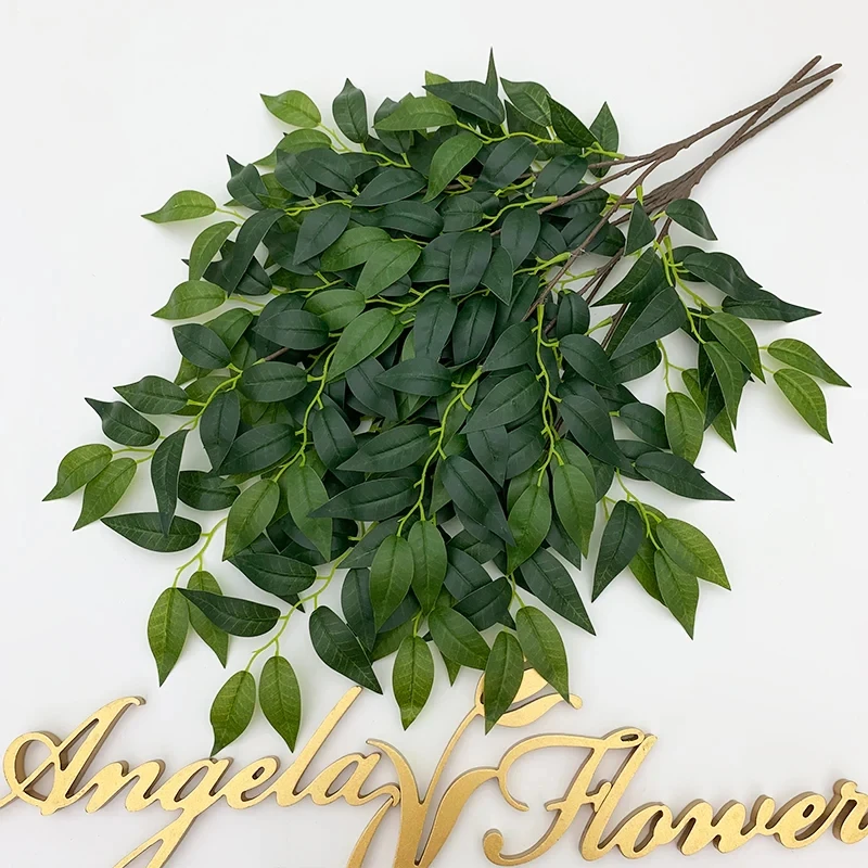 Woohome 150 Foglie Artificiali In Seta Verde Per Decorazione Fai-da-Te – Matrimoni, Centrotavola, Giardino - 5
