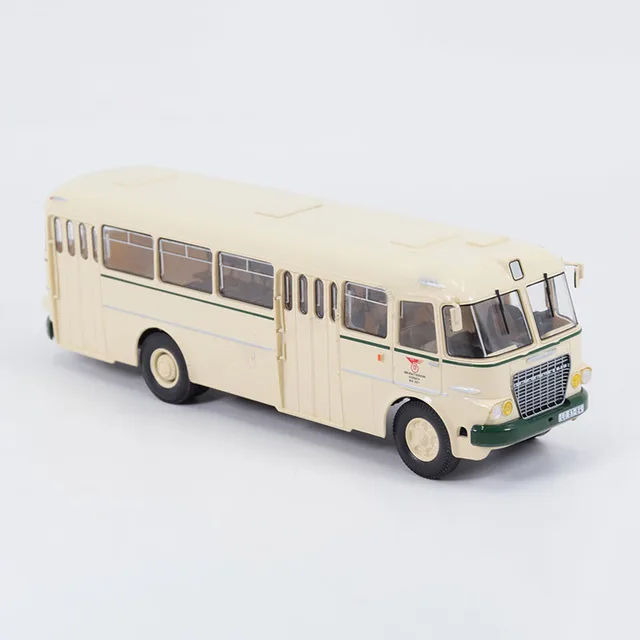 1:43 Scale Skoda 706 Krosa Bus Car Model Beijing Public Transport Classic  Car Model Bar Decoration Static Hobby Collection Toys