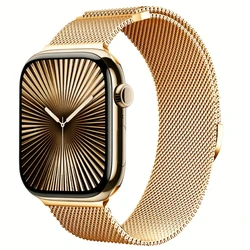 Premium Magnetic Metal Strap - Elegant Wristband for 38mm-40mm-41mm (Gold)