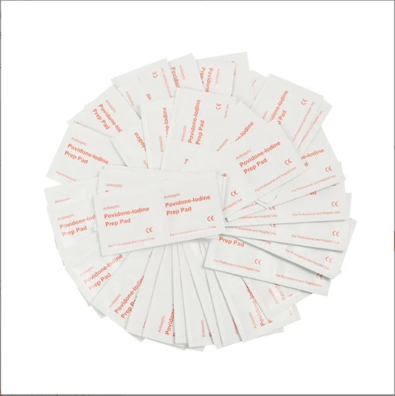 Skin iodine wound disinfection treatment, convenient to carry outdoor sports disaster essential first aid kit supplies