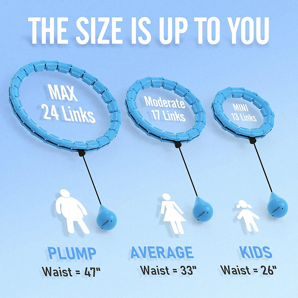 Smart Adjustable Sport Hoops Abdominal Thin Waist Exercise Detachable Hola Massage Fitness Hoop 24