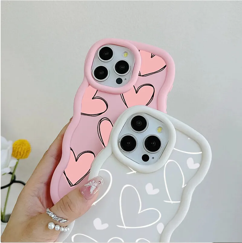Wave Love Heart Phone Case