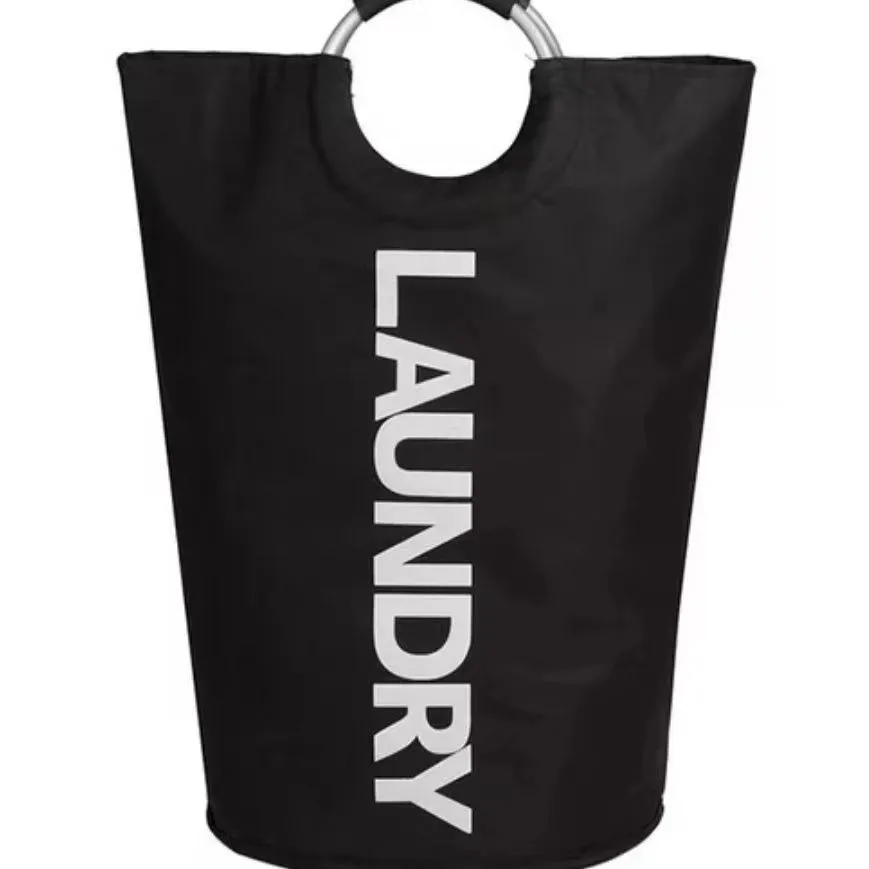Deluxe Oversized Waterproof Laundry Basket with Comfort Grip - Foldable, Versatile Home Storage Solution