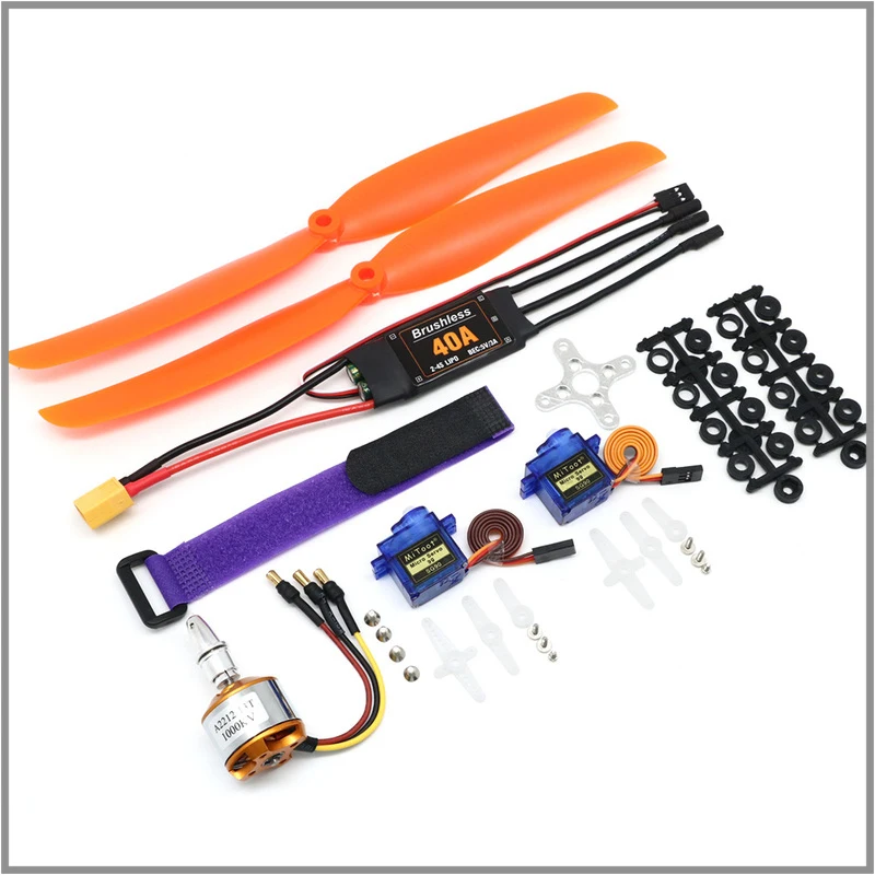A2212 2212 2200KV 1400KV 1000KV 브러시리스 모터 30A 40A / 40A BLheli ESC SG90 9G 마이크로 서보 RC 고정익 비행기 헬리콥터용