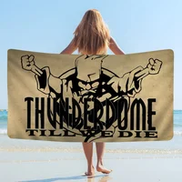 T-Thunderdome Bath Towel Microfiber Soft Water Absorbing Breathable For Girl Kids Decorative Cartoon Beach Towel 1