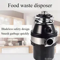 Food Waste Disposer Residue Garbage Processor Air Switch Sewer Rubbish Disposal Crusher Grinder Material Kitchen Sink Appliance 1