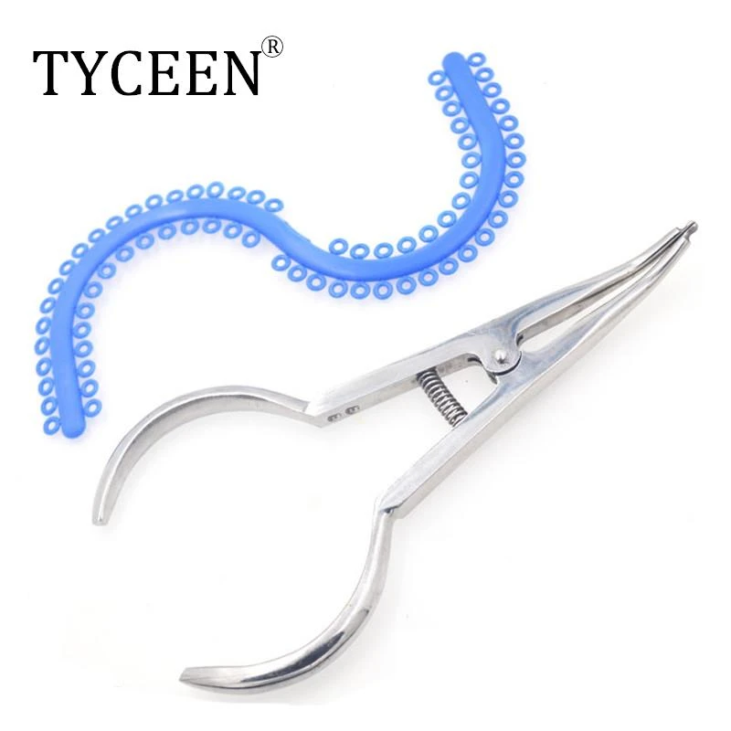 Dental Orthodontic Separator Placing Pliers Elastic Separators Circle