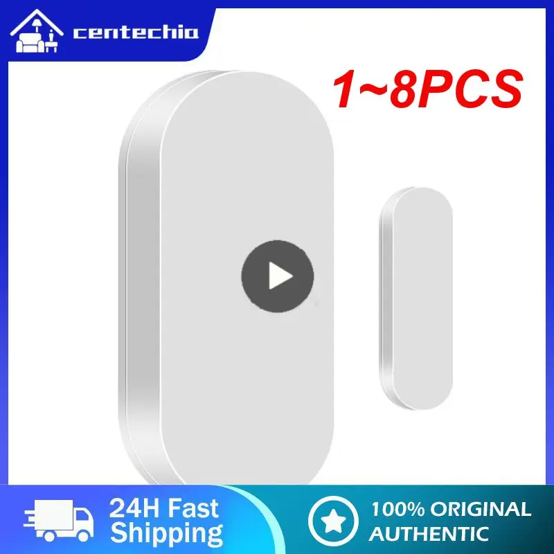 

1~8PCS Tuya ZigBee Smart Window Door Gate Sensor Detector Smart Home Security Alarm System Smart Life Tuya App Remote Control