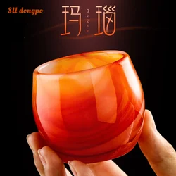 Agate Jade Porcelain teacups chinese style tea bowls Kung Fu Tea Set retro style cup High-quality tea cups in 3 shapes