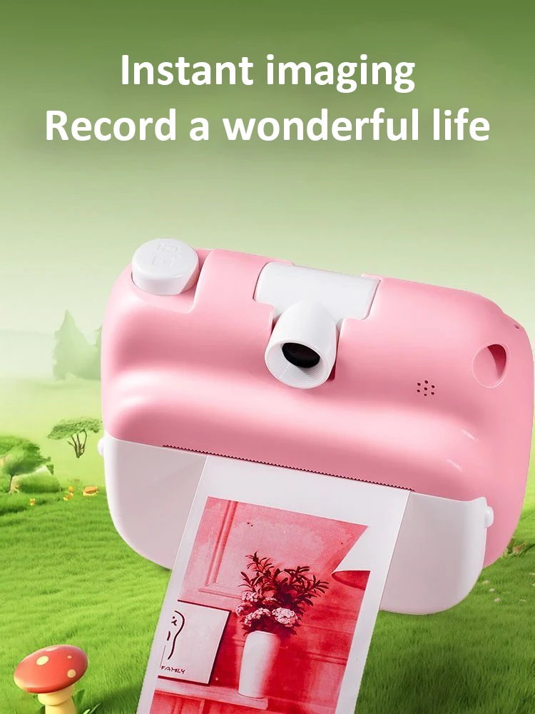 Red Thermal Paper Rolls for Photo Office School Home No Ink Needed Instant Printing Compatible with Thermal Printers Cameras