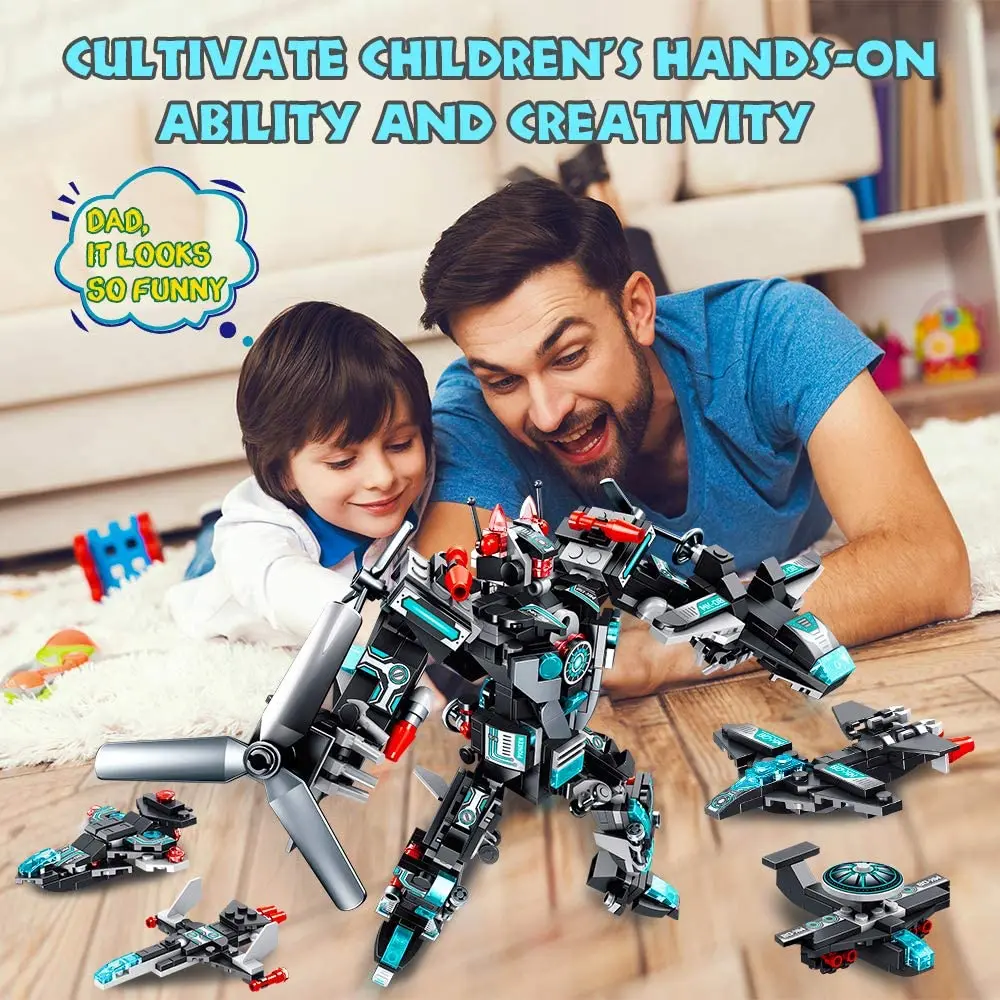 Robot Stem Toy | 3 in 1 Fun Creative Set | Construction Building Toys for Boys