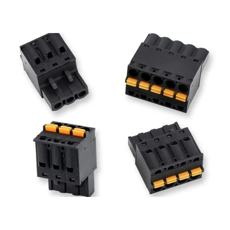 ขั้วต่อแบบกด 10 ชิ้น รุ่น 2EDGKD5.08 มม. แบบไม่ต้องบัดกรี ขั้วต่อแบบเกลียว ตัวเมีย สีดำ 1