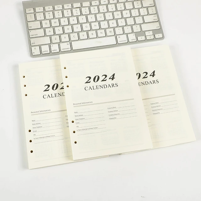 New 2024 Loose Leaf Notebook Refills: A Cute and Functional Organizer for Your Daily Life