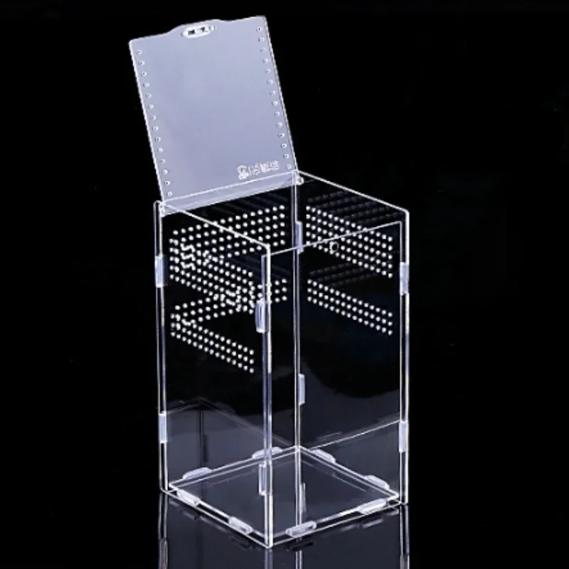 Прозрачный акриловый контейнер для рептилий, коробка для разведения рептилий, нанобореальный Тарантул, медный дракон