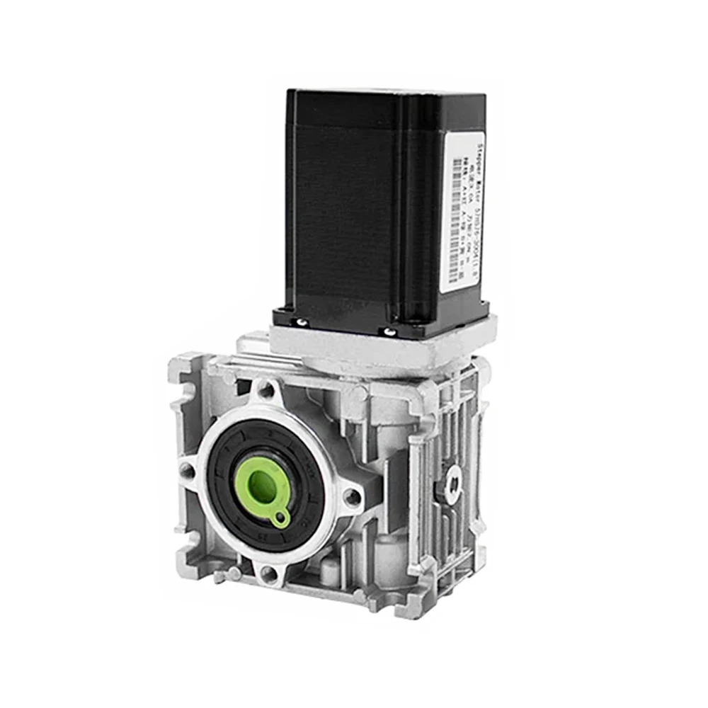 NMRV030 Nema23 스테핑 서보 모터용 웜 감속기 기어박스 60mm x 60mm 토크 2.6-24Nm 입력 샤프트 11mm 출력 14mm