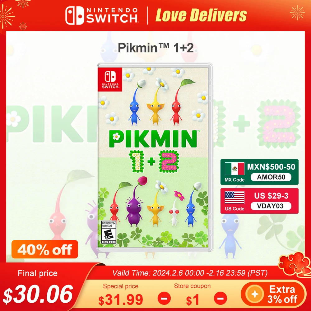 Pikmin 1 + 2 Nintendo Switch Offerte Di Gioco 100% Originale Scheda Di Gioco Fisico Supporto Di Genere 1 Giocatore Per Console Di Gioco Switch