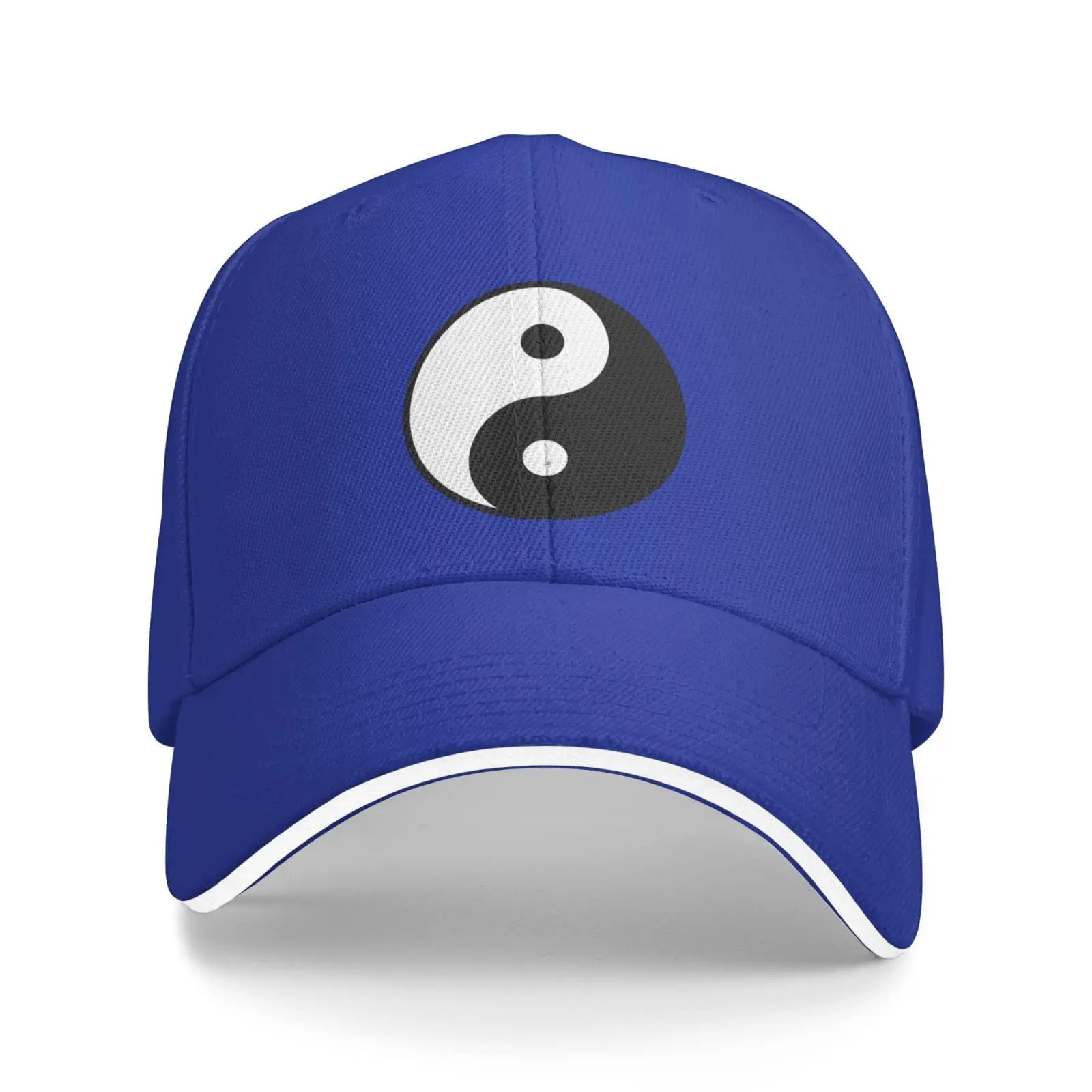 남녀공용 Yin Yang 야구 모자, 클래식 샌드위치 모자, 일반 파란색, 오리 혀