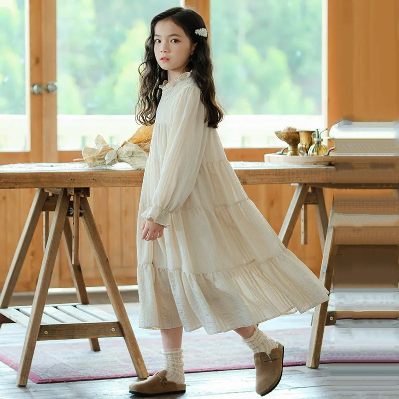 chinese dress ladies Katie J NYC Girls Midnight Ditsy Long Sleeve Lainey Dress Floral / Y/S (7/8)