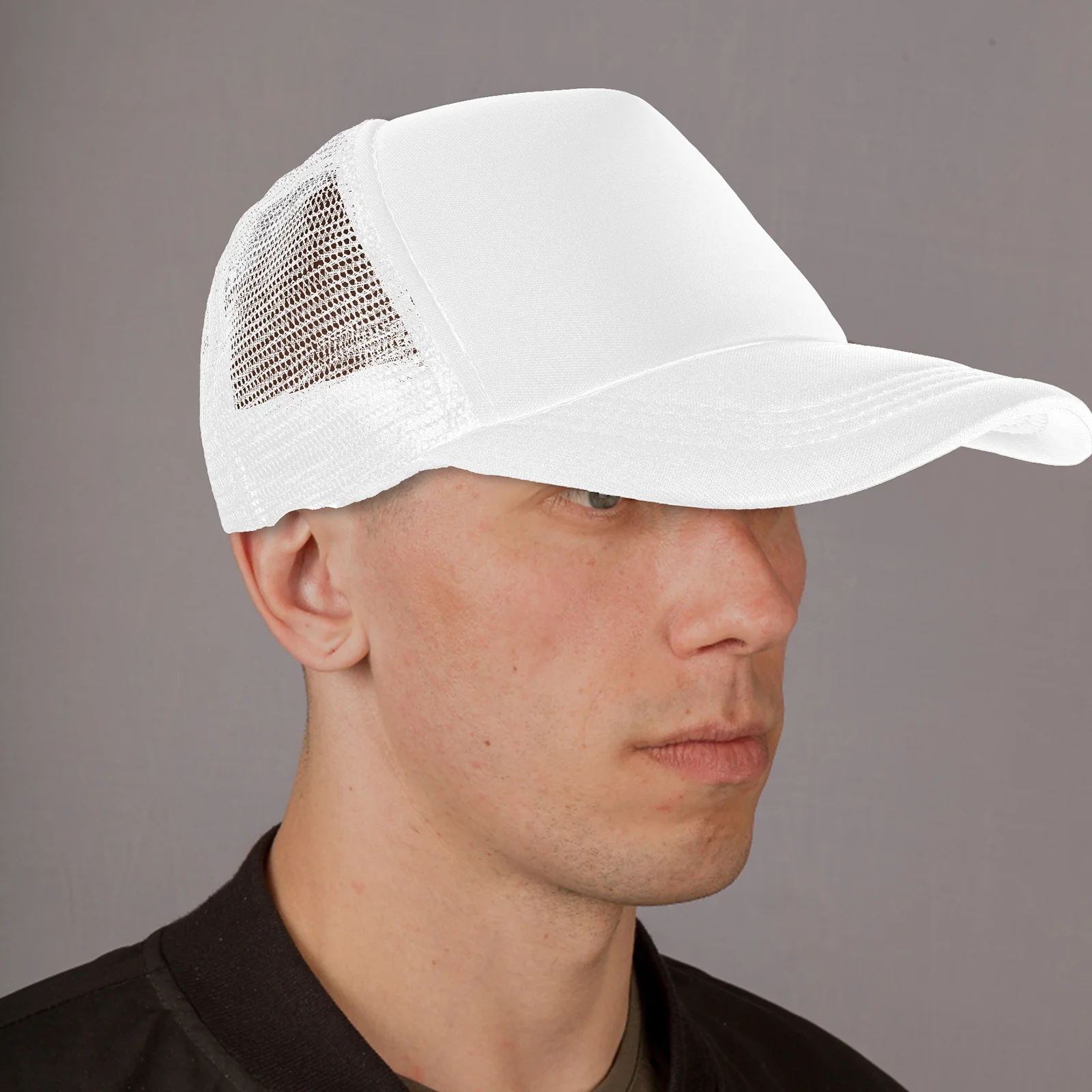 10 Pcs Whiskey Bent Hat Co Mesh Baseball Cap Mens Blank Summer Caps Hats Pvc and Women Black
