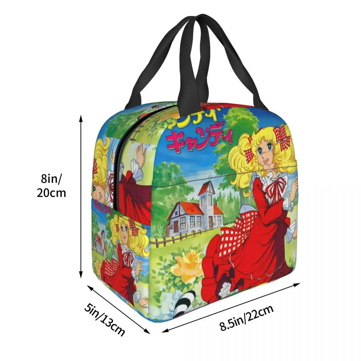Candy Candy Lunch Bag Men Women Cooler Thermal Insulated Lunch Box for Adult Office