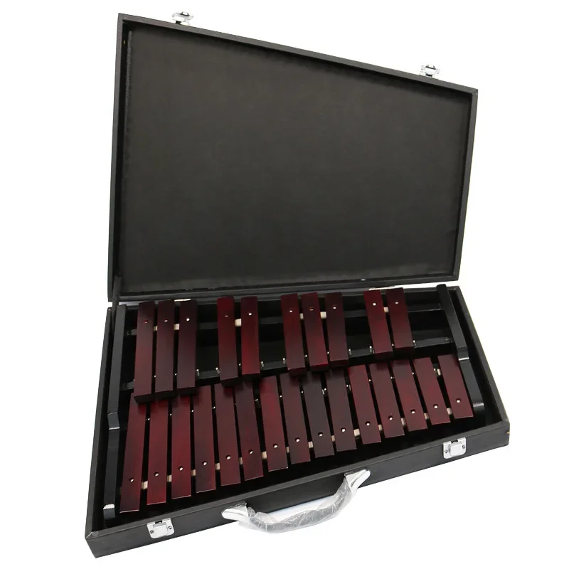 25 Tone Folding Xylophone Orff Percussion Musical Instrument Children Early Education Instrument Red Wood Xylophone