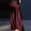 INCERUN Pleated Waist Design Wide Leg Pants Handsome Solid Color Trousers High Waist Simple Loose Oversized Male Bottoms 1