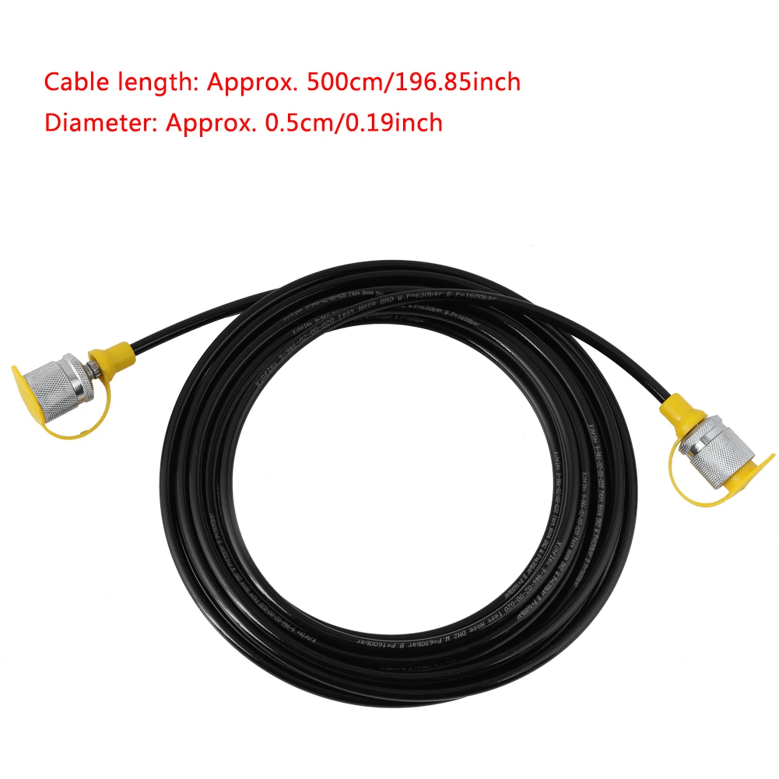 64MPa Hydraulic Pressure Test Hose 5.0M/16.4FT-Female Liquid brass hose barb valve,brass pipe fitting,brass hose barb adapter,hose barb fitting
