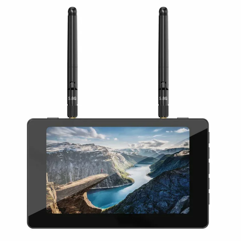 Moniteur FPV 5 pouces 5.8GHz 40CH Diversity 800x480 DVR