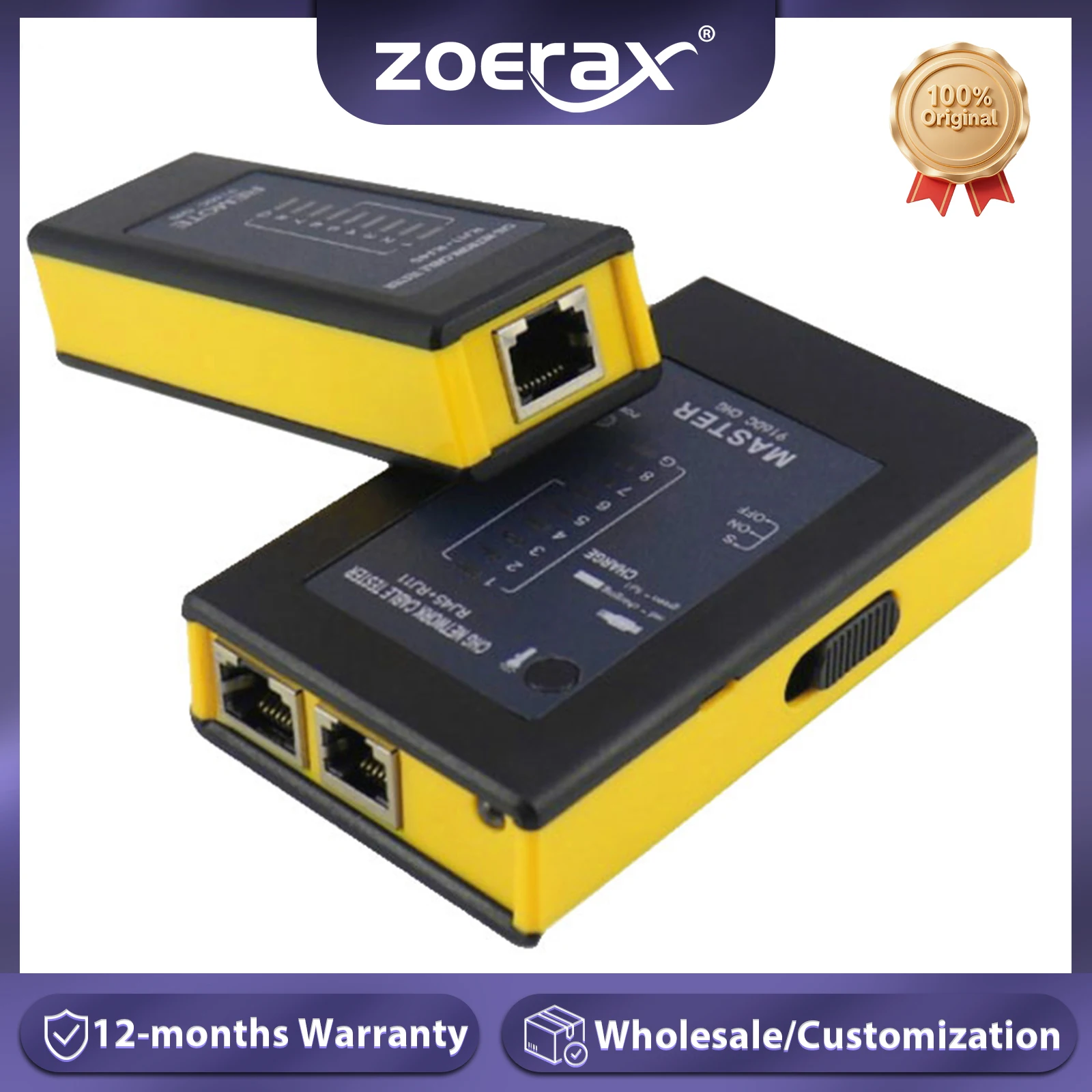 VOANZO 3-in-1 Cable Tester For HDMI, Network RJ45 & RJ11 - 9V/USB Powered, Portable Diagnostic Tool