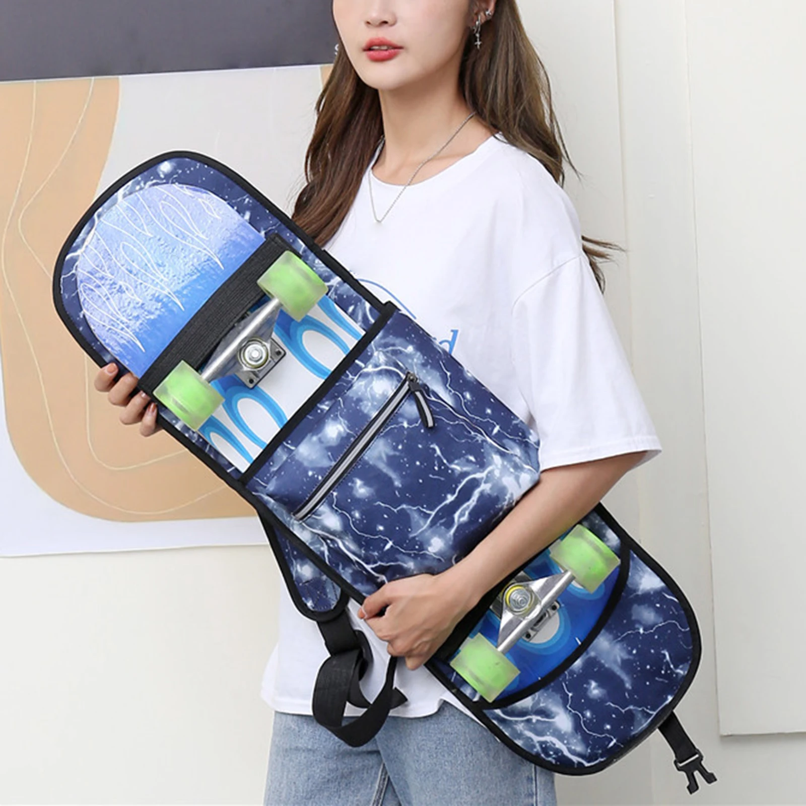 Skateboard Backpacks Bag Longboard Carry Case Adjustable Shoulder Straps Electric Skateboard BagHandy Backpack Waterproof Travel