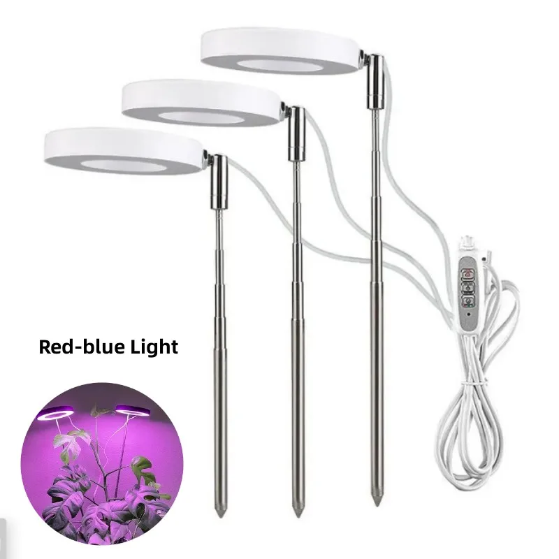 LED Full Spectrum Indoor Plant Grow Light with Automatic Timer