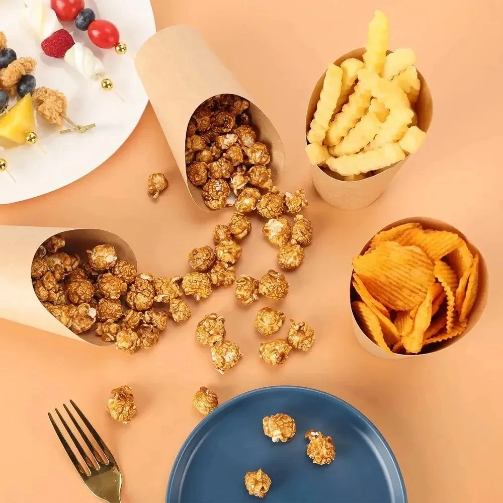 Disposable Greaseproof French Fries Cups, Hamburger & Sandwich Paper Containers, Ki... - SKU GFFC1119 - UGI Packaging