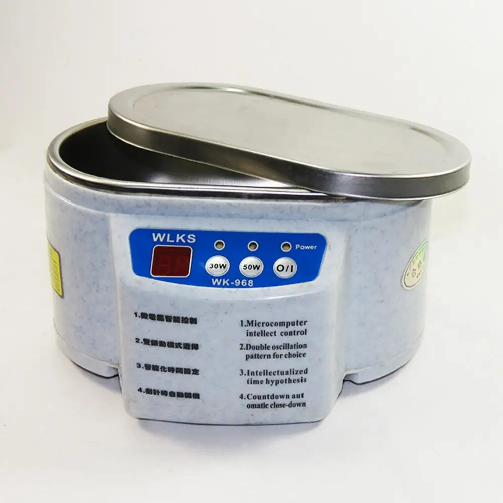 Ultrasonic Cleaner 30/50W Sonicator Bath 40Khz Degas Watches Contact Lens Glasses Denture Teeth Electric Makeup Jewelry Cleaner 5
