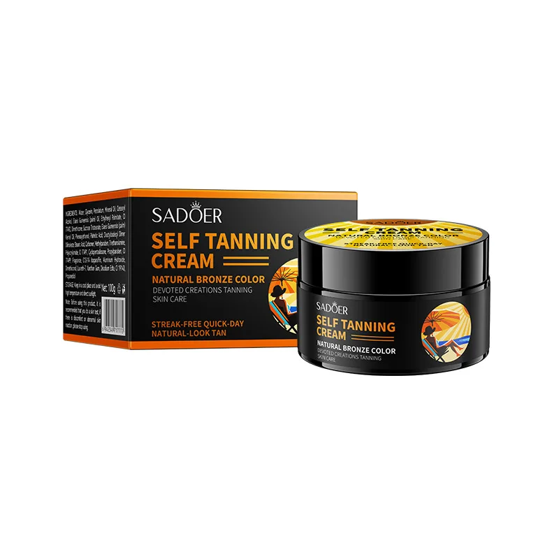 Summer Long Lasting Tanning Body Self Tanning Cream Quick Cream Bronzing Fake Tan Body Lotion Man Woman Repair 100g