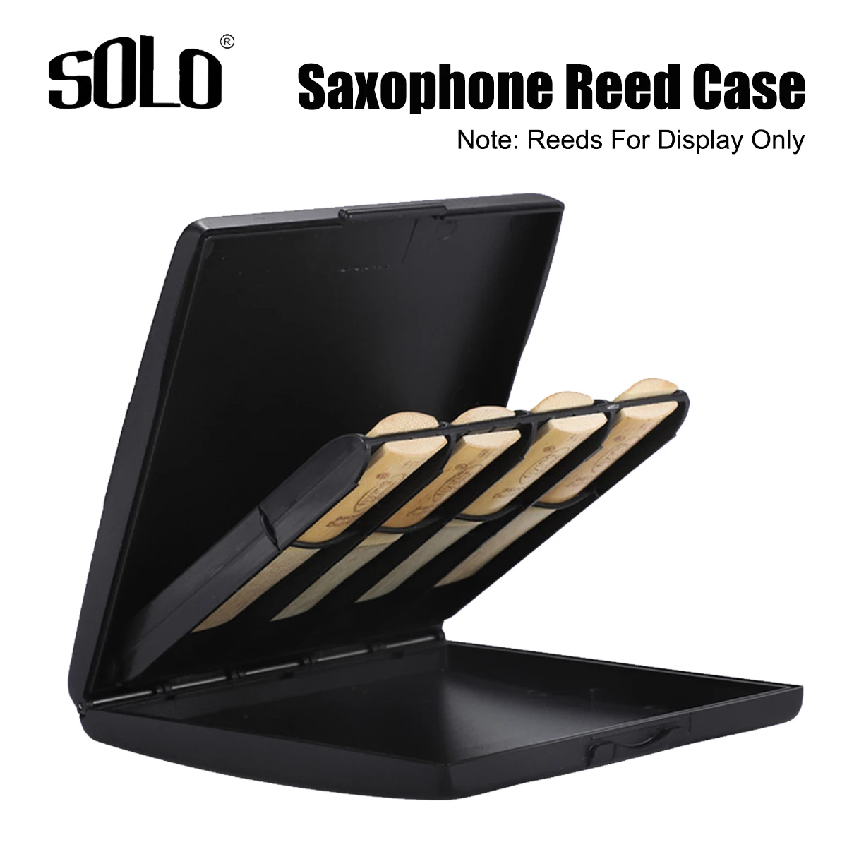 Premium Sax Reed Storage Case – 8 Individual Slots, Lightweight Design, Durable ABS Shell, Elastic Secure Band