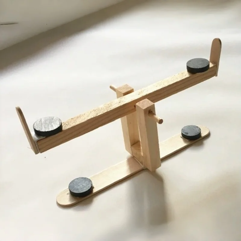 자석 공중부양 시소 나무 DIY 퍼즐 물리학 피젯 장난감 탁상 과학 탐구 휴일 장식 선물 키트 성인용