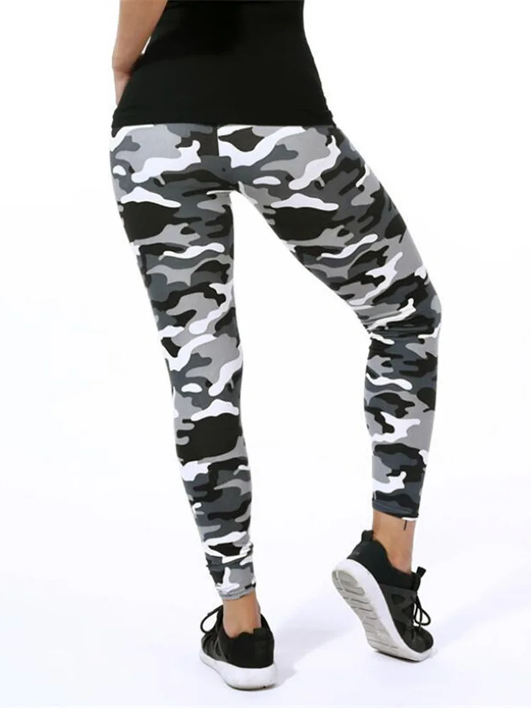 CUHAKCI WOMENS CAMOUFLAGE PRINT HIGH WAISTED LEGGINGS SIZE 12 NEW