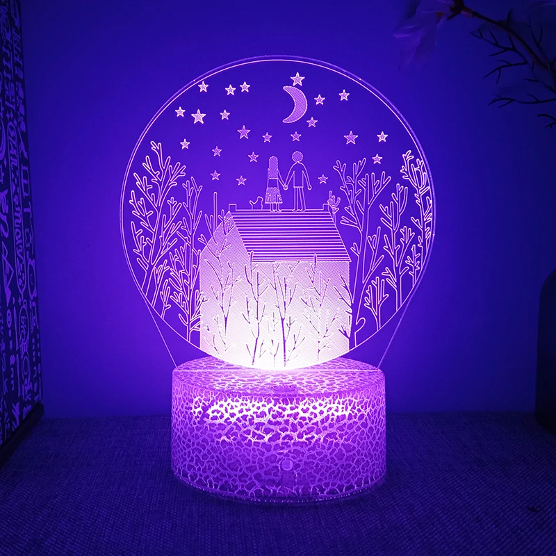 

Valentine's Day 3d Led Lamp For Bedroom Wedding Sign Night Lights Marriage Room Decor Thank You Mistress Gift For Girlfriend