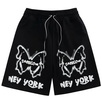 Shorts Baggy Style Butterfly Letters Print Sport 2
