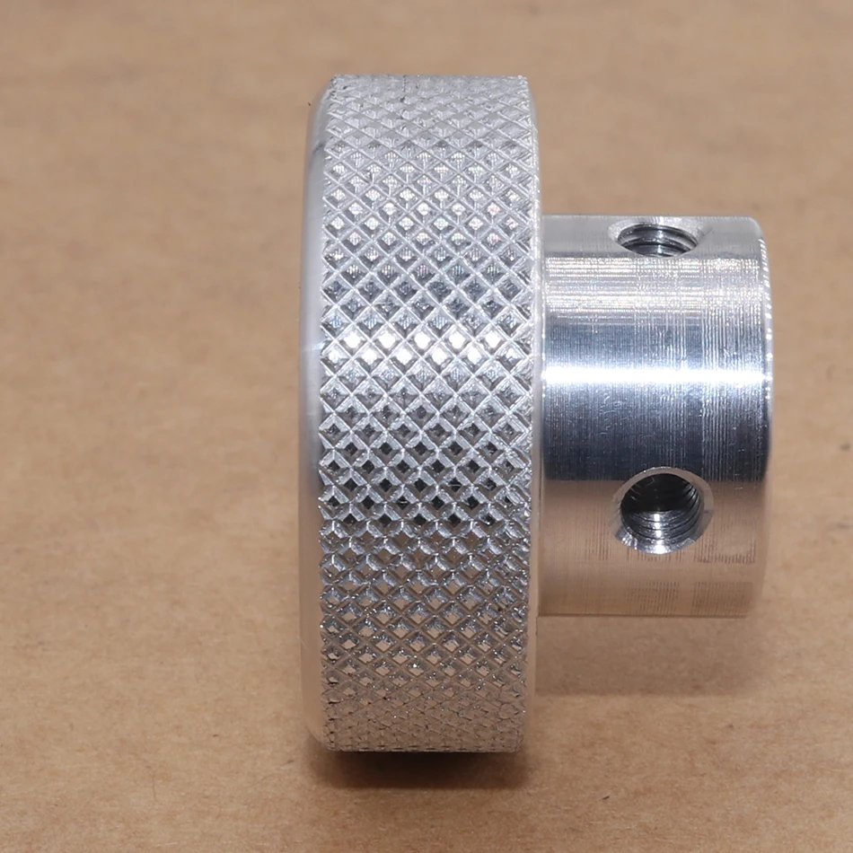 CNC Handwheel Aluminum Alloy Embossed Anodizing Valve Round Light Hole Top Wire Knob
