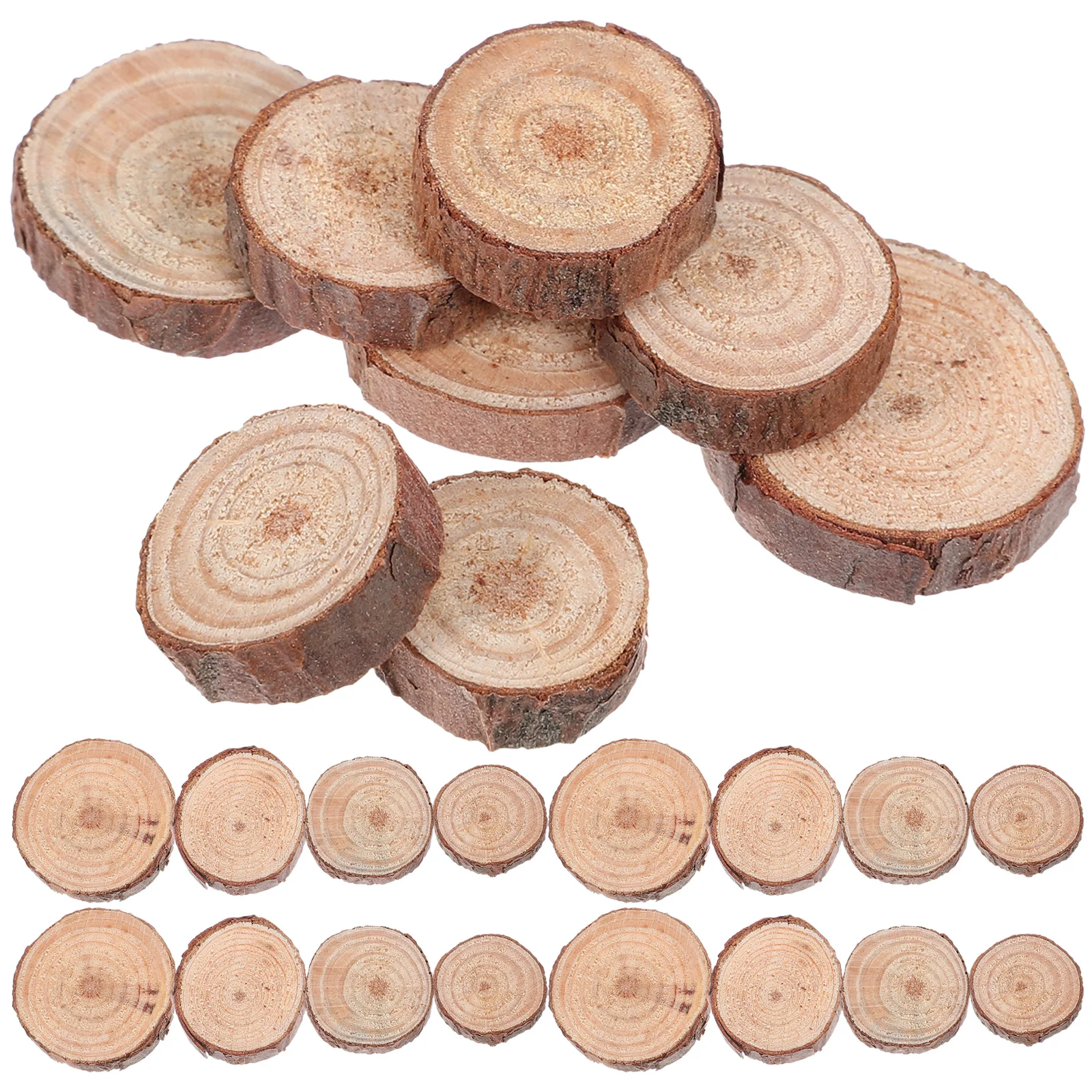 

120Pcs Unfinished Wood Circles Round Slices Wooden Cutouts Ornaments for DIY Crafts Painting
