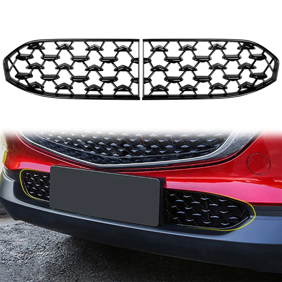 Chrome ABS Front Grille Trim Cover For Mazda CX-30 (2020-2023 Models) - Exterior Decoration