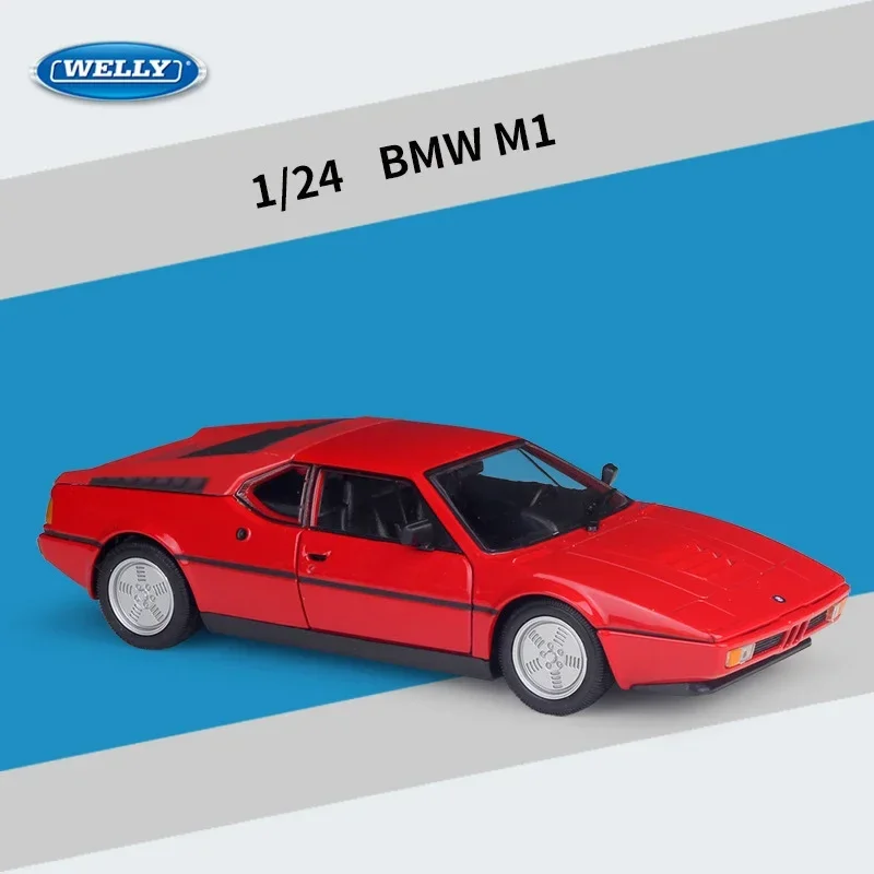 

WELLY 1:24 BMW M1 Alloy Car Model Diecasts & Toy Vehicles Collect Car Toy Boy Birthday gifts